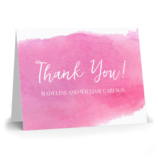 Big Swash Folded Thank You Note Cards